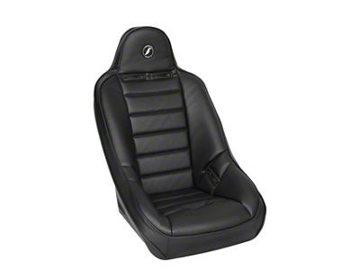Corbeau Baja Ultra Wide Suspension Seat; Black Vinyl (Universal; Some Adaptation May Be Required)