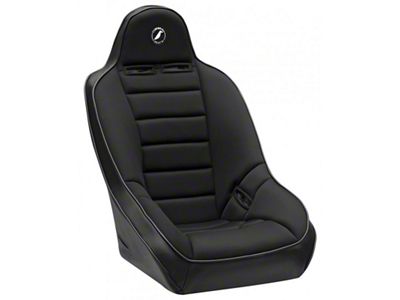 Corbeau Baja Ultra Wide Suspension Seat; Black Vinyl/Cloth (Universal; Some Adaptation May Be Required)