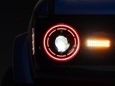 Oracle Oculus ColorSHIFT Bi-LED Projector Headlights; Black Housing; Clear Lens (21-24 Bronco)