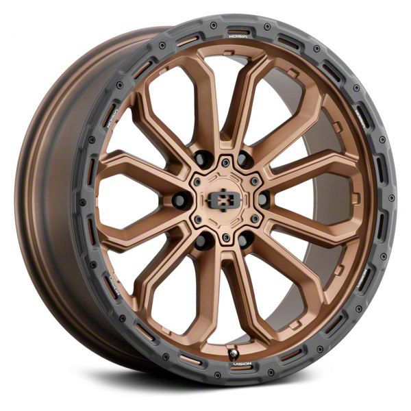 Vision Wheel Bronco Korupt Satin Bronze 6-Lug Wheel; 18x9; 12mm Offset ...