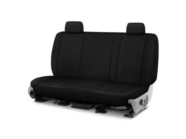 Genuine Neoprene Custom 2nd Row Bench Seat Covers; Black/Black (21-24 Bronco 2-Door)