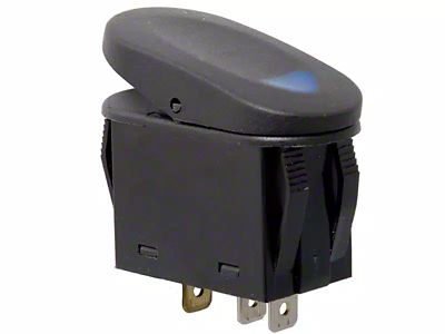 Rugged Ridge 2-Position Rocker Switch; Blue (Universal; Some Adaptation May Be Required)