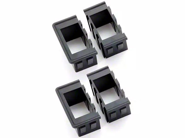 Rugged Ridge Rocker Switch Housing Kit; 4-Pieces (Universal; Some Adaptation May Be Required)