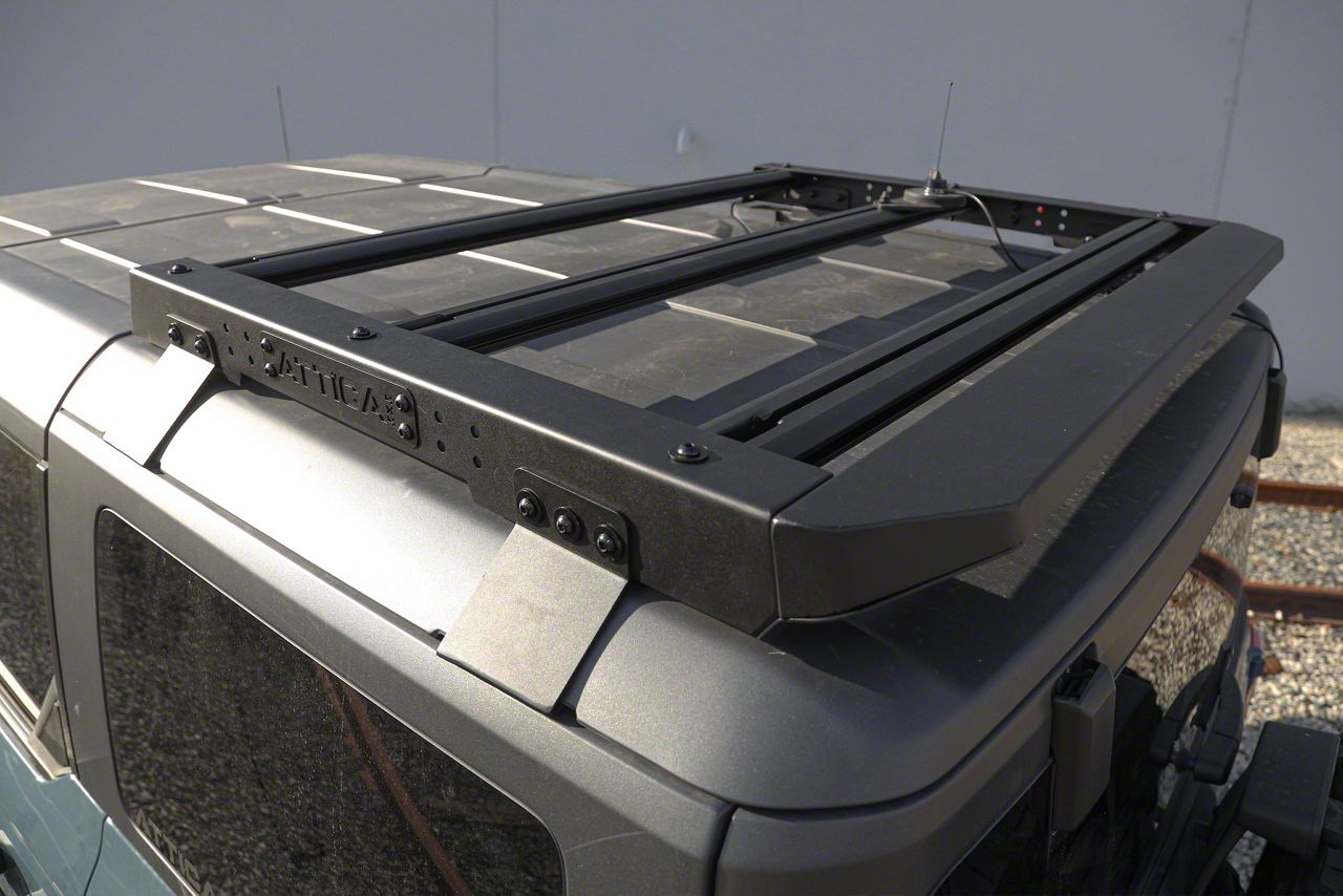 Attica 4x4 Bronco Terra Series Compact Roof Rack; Textured Black ...