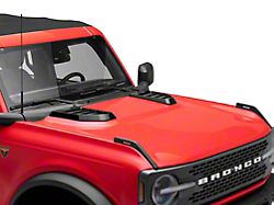 RedRock Hood Vent Covers; Black (21-26 Bronco, Excluding Raptor)