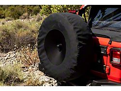 37-Inch Spare Tire Cover; Black (21-23 Bronco)