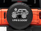 Life is Good Native Off-Road Spare Tire Cover with Camera Opening; 32-Inch Tire Cover (21-26 Bronco)