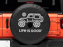 Life is Good Native Off-Road Spare Tire Cover with Camera Opening; 32-Inch Tire Cover (21-23 Bronco)