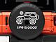 Life is Good Native Off-Road Spare Tire Cover with Camera Opening; 32-Inch Tire Cover (21-24 Bronco)