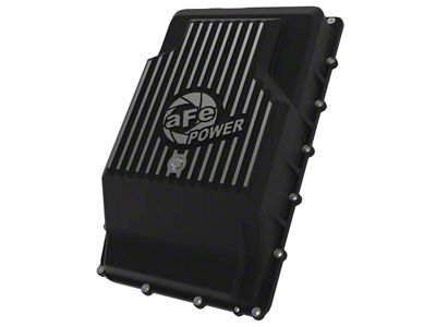 AFE Pro Series Rear Differential Cover with Machined Fins; Black; 9.75 Rear Axles (21-24 Bronco, Excluding Raptor)