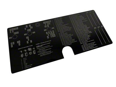 StickerFab Acrylic Laser Series Fuse Box Lid Label Plate (21-24 Bronco)