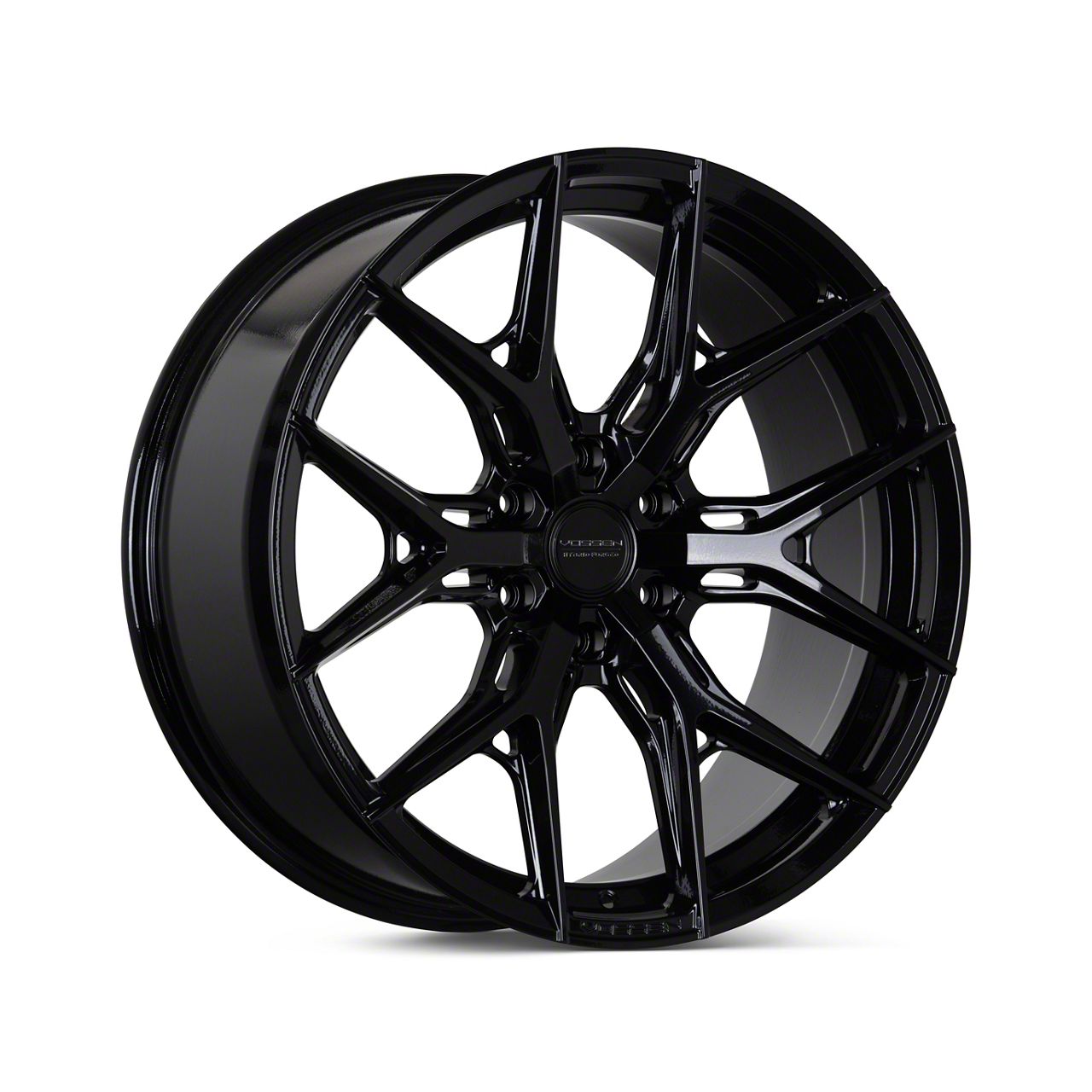 Vossen Bronco HF64 Super Deep Gloss Black 6-Lug Wheel; 17x9; 0mm Offset ...