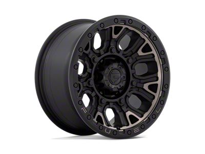 Fuel Wheels Traction Matte Black with Double Dark Tint 6-Lug Wheel; 17x9; 1mm Offset (22-24 Bronco Raptor)