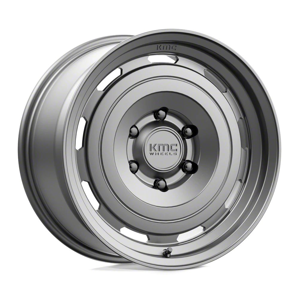 KMC Bronco Roswell Matte Anthracite 6-Lug Wheel; 17x8.5; 18mm Offset ...