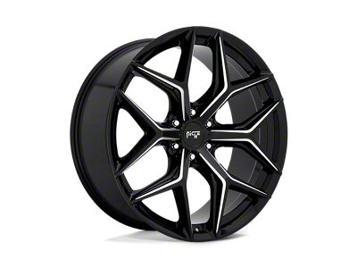 Niche Vice SUV Gloss Black Milled 6-Lug Wheel; 24x10; 30mm Offset (22-24 Bronco Raptor)