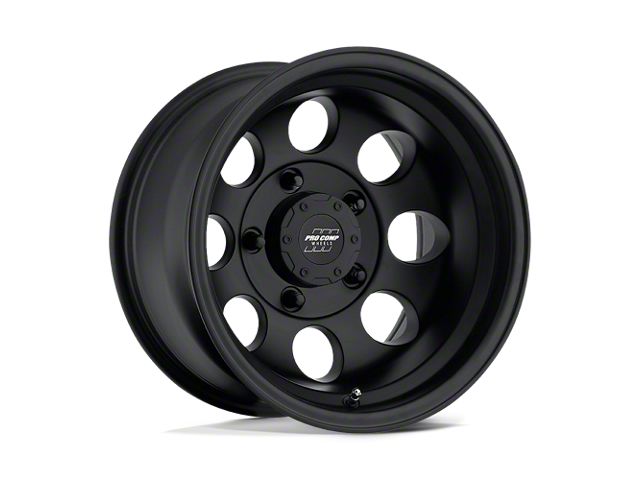 Pro Comp Wheels Vintage Flat Black 6-Lug Wheel; 16x8; -12mm Offset (03-09 4Runner)