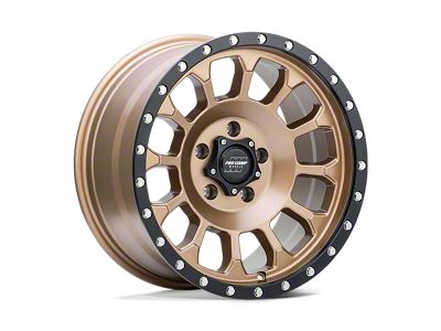 Pro Comp Wheels Rockwell Matte Bronze with Black Lip 6-Lug Wheel; 17x8.5; 0mm Offset (22-24 Bronco Raptor)