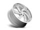 US Mag Desperado Silver Brushed Face Milled Diamond Cut Milled 6-Lug Wheel; 24x10; 25mm Offset (22-24 Bronco Raptor)