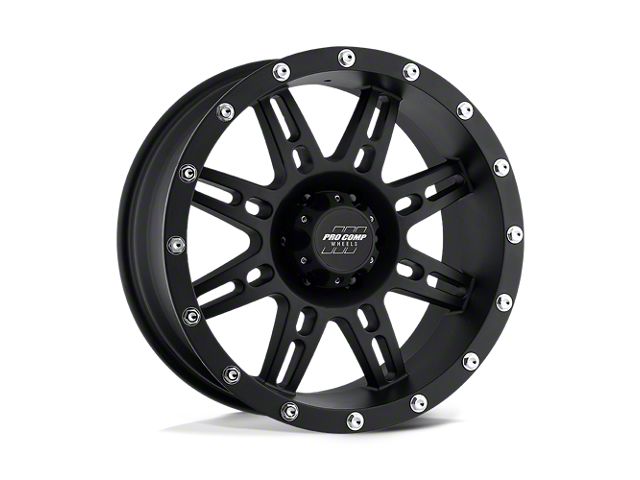 Pro Comp Wheels Stryler Flat Black 6-Lug Wheel; 17x9; -6mm Offset (22-24 Bronco Raptor)