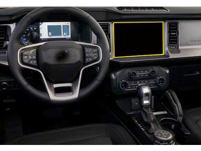 Premium Interior Dash Screen Protector; Matte (21-24 Bronco)