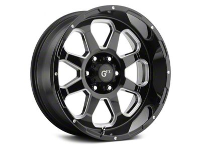 G-FX TR-10 Gloss Black Milled 6-Lug Wheel; 17x9; 12mm Offset (22-24 Bronco Raptor)
