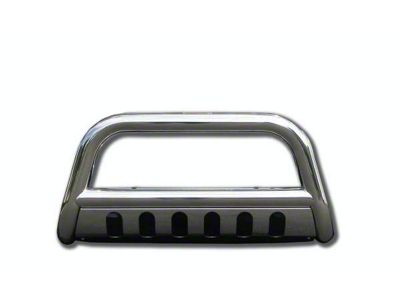 Bull Bar with Skid Plate; Stainless Steel (21-24 Bronco, Excluding Raptor)