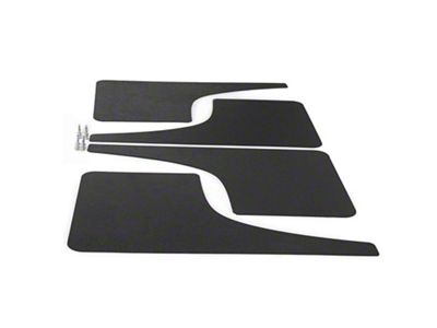 Mud Flaps; Front and Rear; Dry Carbon Fiber Vinyl (21-24 Bronco)