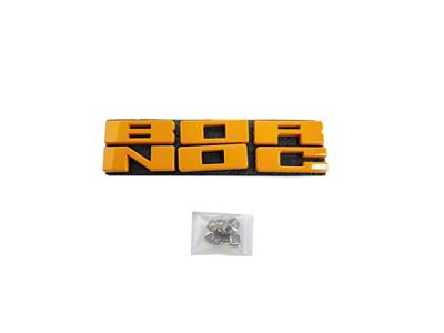 UPR Products Replacement Grille Letters; Cyber Orange (21-24 Bronco, Excluding Raptor)