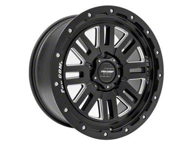 Pro Comp Wheels Cognos Satin Black Milled 6-Lug Wheel; 18x9; 0mm Offset (22-24 Bronco Raptor)