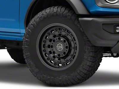 Pro Comp Wheels Bronco Rockwell Satin Black 6-Lug Wheel; 17x8.5 