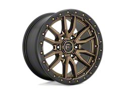 Fuel Wheels Rebel Matte Bronze with Black Bead Ring 6-Lug Wheel; 17x9; -12mm Offset (15-20 F-150)