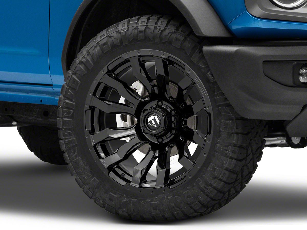 Fuel Wheels Bronco Blitz Gloss Black 6-Lug Wheel; 20x10; -18mm Offset  D67520008447 (21-23 Bronco, Excluding Raptor) - Free Shipping