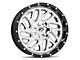 Fuel Wheels Triton Chrome with Gloss Black Lip 6-Lug Wheel; 22x10; -13mm Offset (21-24 Bronco, Excluding Raptor)