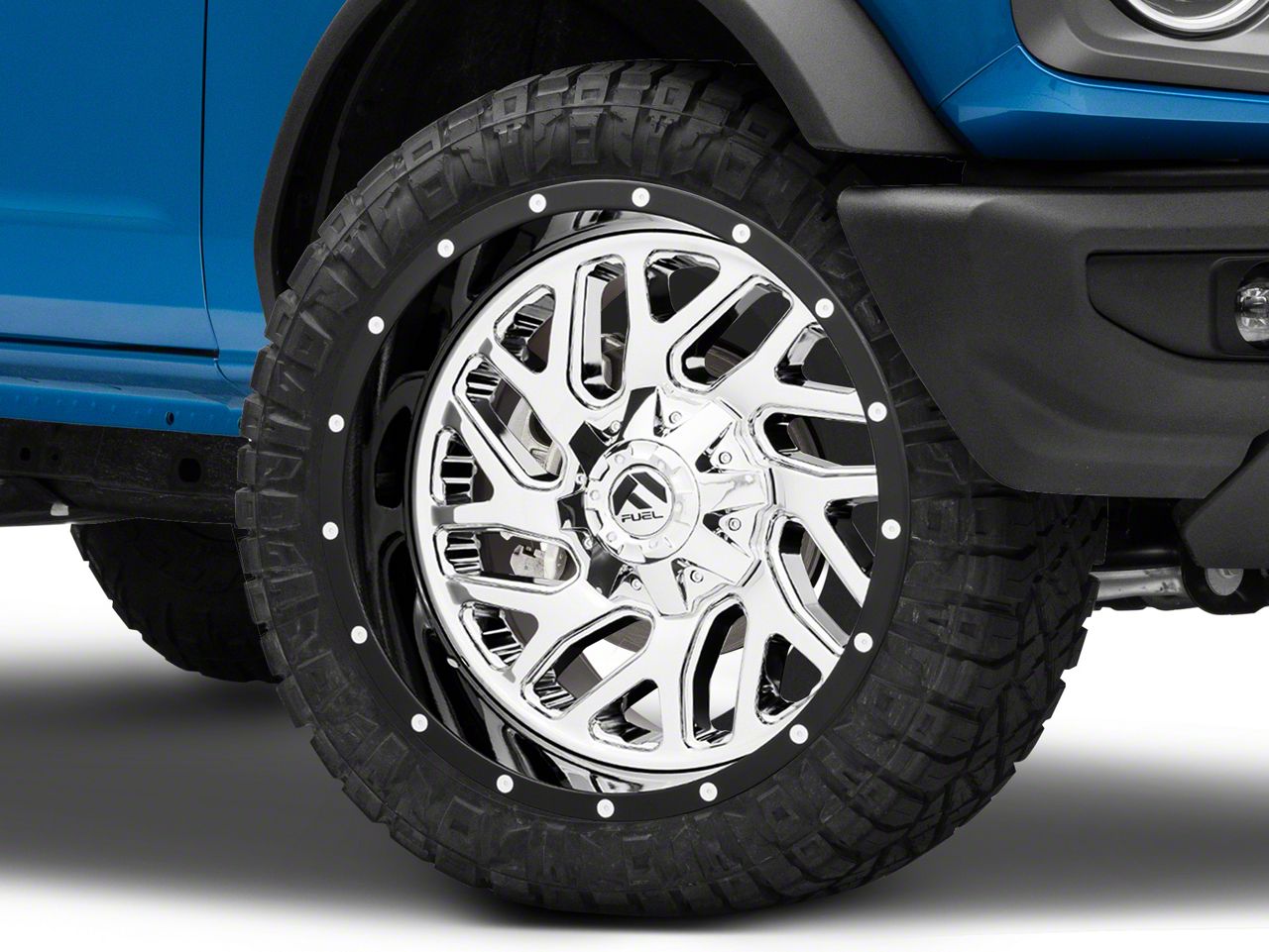 Fuel Wheels Bronco Triton Chrome with Gloss Black Lip 6Lug Wheel