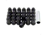 Black 6-Spline Lug Nut Kit; M12 x 1.5; Set of 24 (05-23 Tacoma)