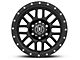 ICON Alloys Alpha Satin Black 6-Lug Wheel; 17x8.5; 0mm Offset (21-24 Bronco, Excluding Raptor)