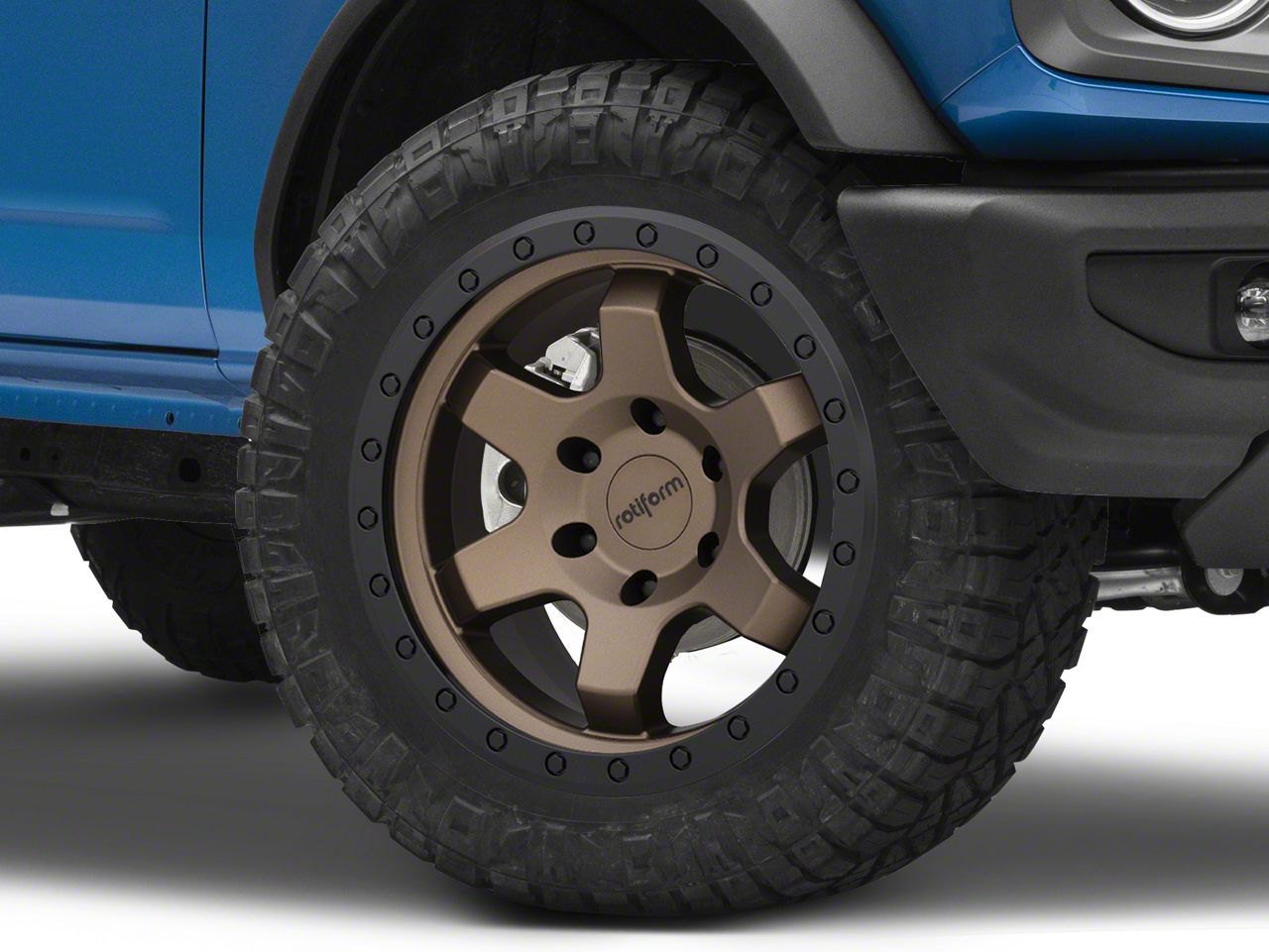 Rotiform SIX-OR Bronze 6-Lug Wheel; 20x9; 1mm Offset (21-23 Bronco, Excluding Raptor)