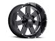 Vision Off-Road Arc Gloss Black Milled 6-Lug Wheel; 17x9; -12mm Offset (21-24 Bronco, Excluding Raptor)