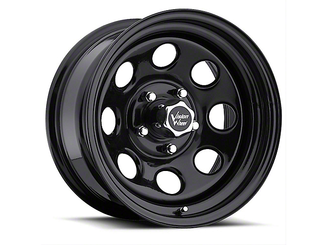 Vision Off-Road Soft 8 Gloss Black 6-Lug Wheel; 17x9; -12mm Offset (21-23 Bronco, Excluding Raptor)