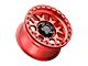Weld Off-Road Cinch Beadlock Candy Red 6-Lug Wheel; 17x9; -12mm Offset (21-24 Bronco, Excluding Raptor)