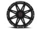 Wicked Offroad W905 Satin Black Milled 6-Lug Wheel; 20x10; -12mm Offset (21-23 Bronco, Excluding Raptor)