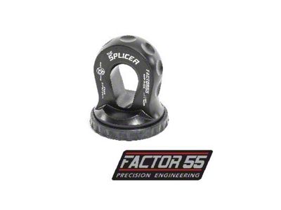 Factor 55 Splicer Shackle Mount; Black