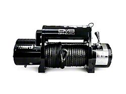 DV8 Offroad 12,000 lb. Winch with Synthetic Line and Wireless Remote (Universal; Some Adaptation May Be Required)