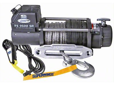 Superwinch 9,500 lb. Tiger Shark 9500 Winch with Synthetic Rope (Universal; Some Adaptation May Be Required)