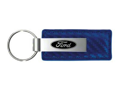 Ford Carbon Fiber Leather Key Fob