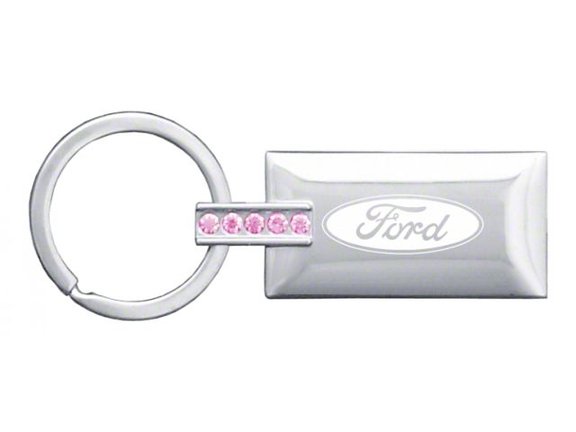 Ford Jeweled Rectangular Key Fob