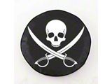 Jolly Roger Spare Tire Cover with Camera Port; Black (21-24 Bronco)