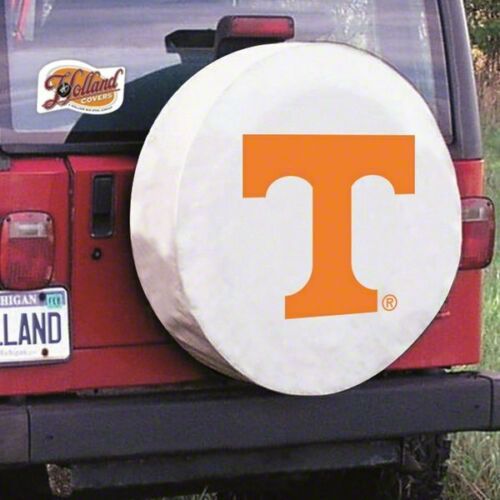 Bronco University of Tennessee Spare Tire Cover with Camera Port; White