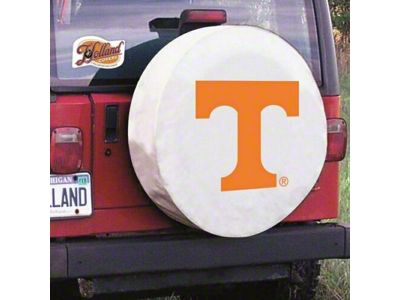 University of Tennessee Spare Tire Cover with Camera Port; White (21-24 Bronco)