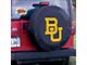 Baylor University Spare Tire Cover with Camera Port; Black (21-24 Bronco)